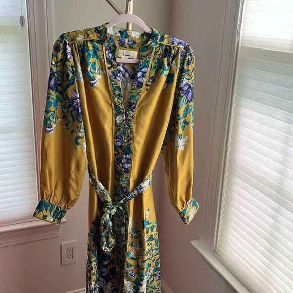 Anthropologie XL Stunning Midi Shirt Dress - Picture 3 of 8